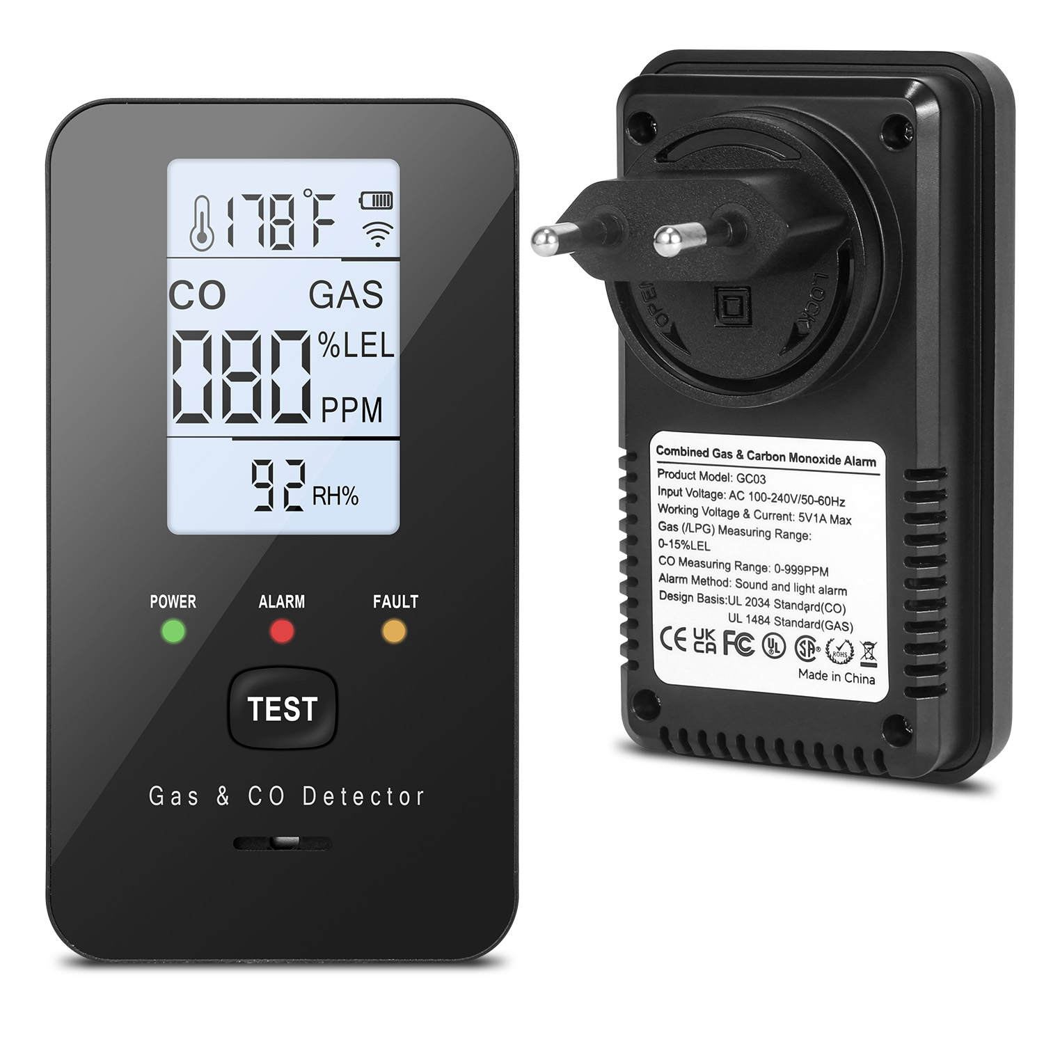Combinatie aardgasdetector en  - Home Cooking Gas recensie en prijs