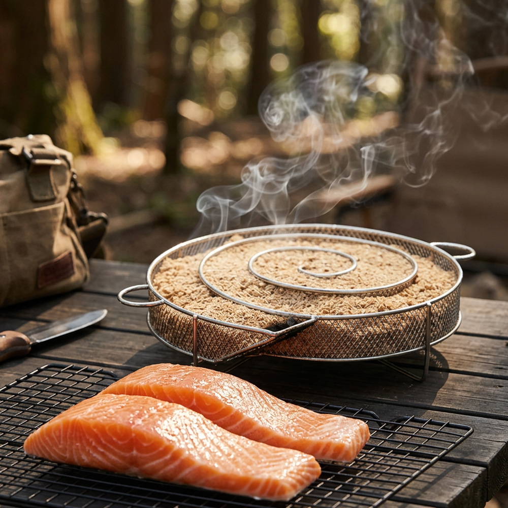 Ronde RVS Rookbak, Buiten Jach - Smoker Box Wood Chip recensie en prijs