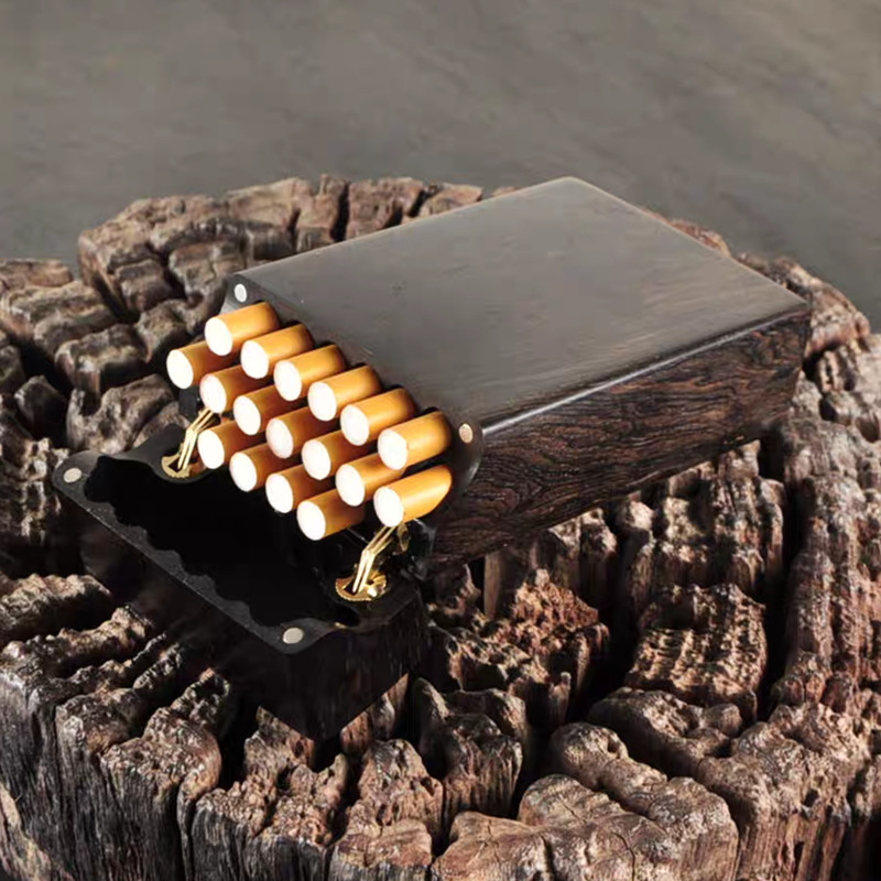 Ebbenhouten Flip Sigarettenkok - Smoker Box Wood Chip recensie en prijs