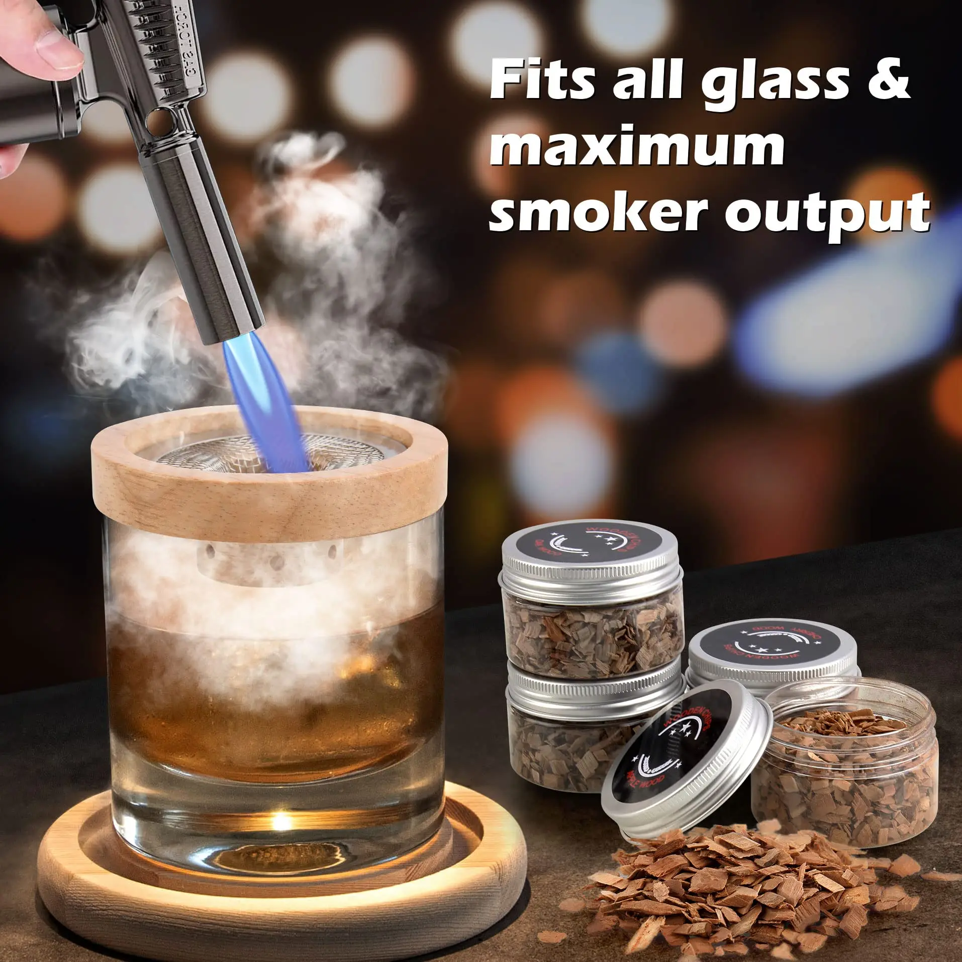 Cocktail Roker Set Bar Houten  - Smoker Box Wood Chip recensie en prijs